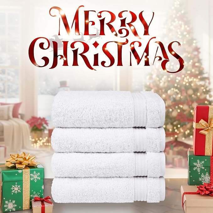 Cotton Paradise Hand Towels for Bathroom, 100% Cotton Turkish 4 Piece Hand - Image 2