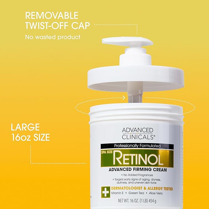 Advanced Clinicals Retinol Body Lotion & Face Moisturizer | Visible Anti Aging - Image 5