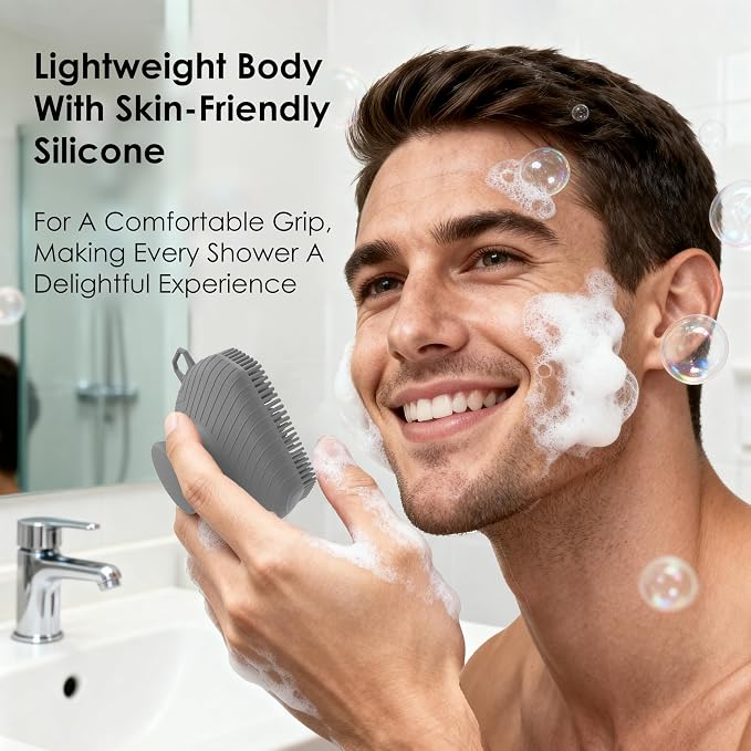 Face Scrubber & African Net, Silicone Exfoliating Brush - Image 2
