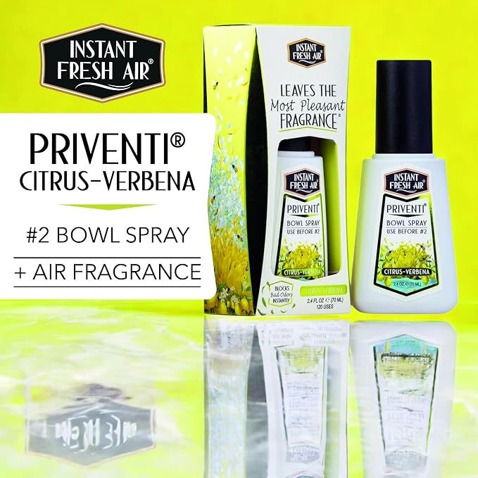 Signature PRIVENTI Toilet Spray, Citrus-Verbena Scent Bathroom Spray - Image 9
