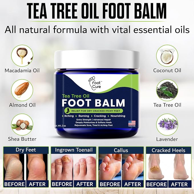 FOOT CURE Tea Tree Oil Balm – Moisturizer - Image 3