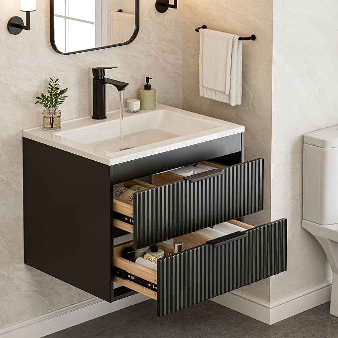 24 Inches Modern MDF Bathroom Vanity by suntage
