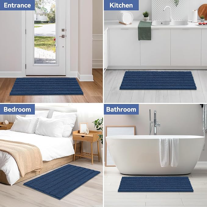Bcoimo 44"×24" Chenille Bath Mat – Non-Slip - Image 7