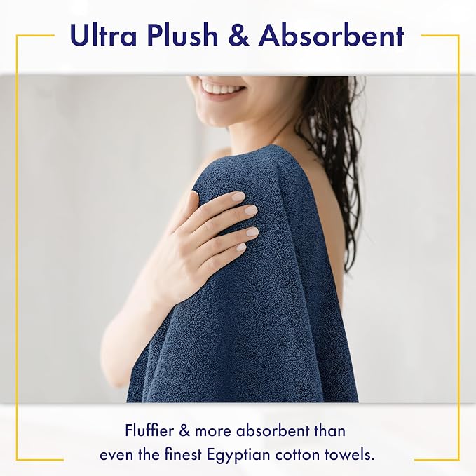 Ultra Soft & Plush Viscose from Bamboo Bath Towels - Image 3