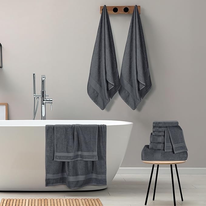GLAMBURG Ultra Soft 24-Piece Towel Set - Image 5