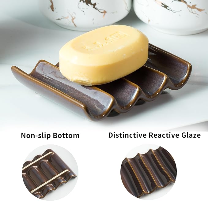Ceramic Bar Soap Dish and Savers - Image 5