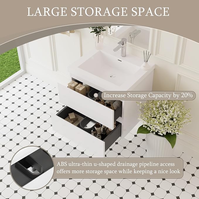 24" Floating Bathroom Vanity - Image 7