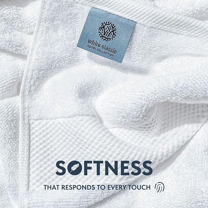 White Classic Luxury Bath Sheets Towels - Image 3