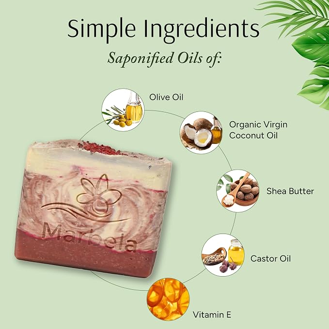 Marbela Cosmetics Cherry Vanilla Handmade Soap Bar - Image 5