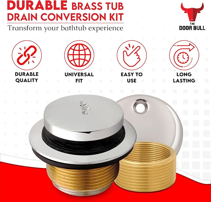 Tip-Toe Bathtub Drain Trim Kit - Image 2