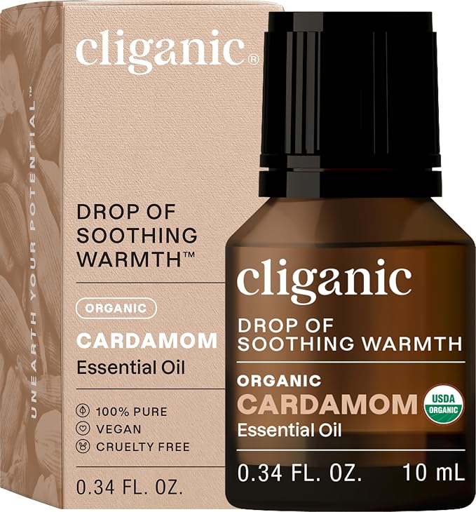 Cliganic Organic Cardamom Essential Oil by Cliganic