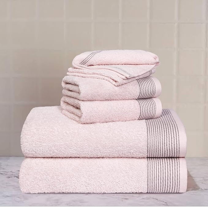 Belizzi Home 100% Cotton Ultra Soft 6 Pack Towel Set, Contains 2 Bath Towels - Image 2