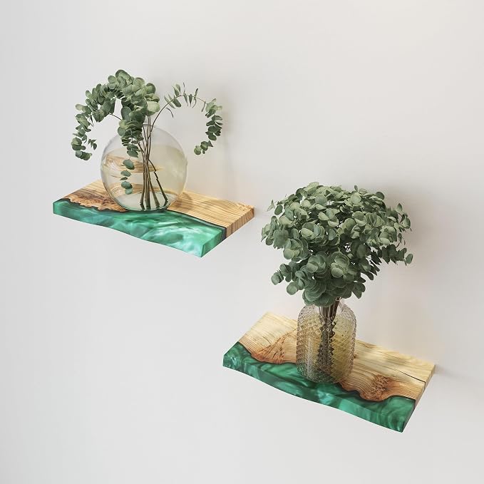 RWA Live Edge Floating Shelf – Unique Wood Floating Shelf - Image 3