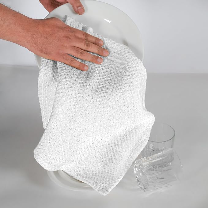 Native Fab 4-Pack Premium Waffle Kitchen Towels - Image 5