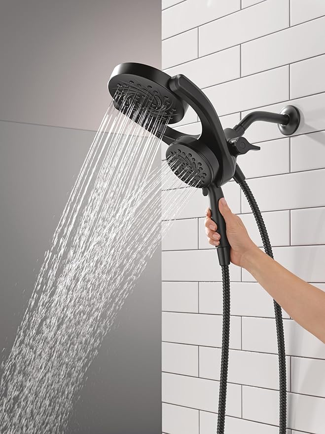 Delta 5-Setting HydroRain 2-in-1 Dual Shower Head - Image 6