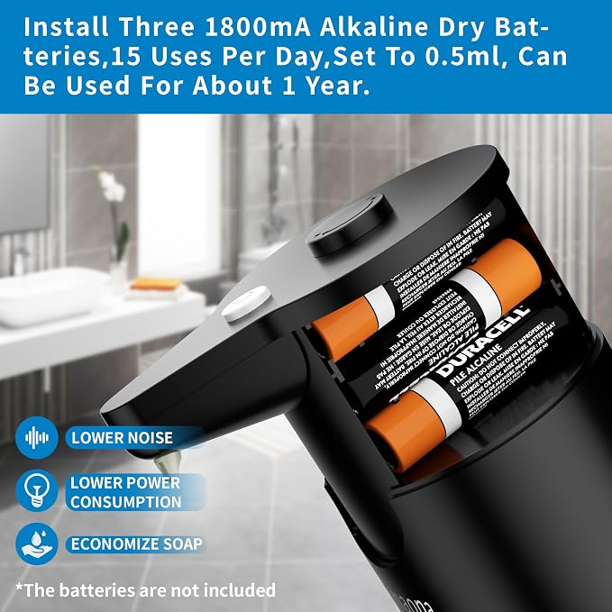 Aunmaon Automatic Soap Dispenser Touchless, Hands-Free, Long Battery Life - Image 6