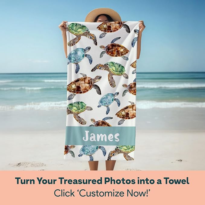Ships Next Day - Personalized Beach Towel - Image 4