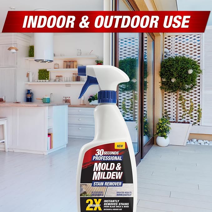 30 SECONDS Pro Mold and Mildew Stain Remover | Scrub Free | Brighter Results - Image 3