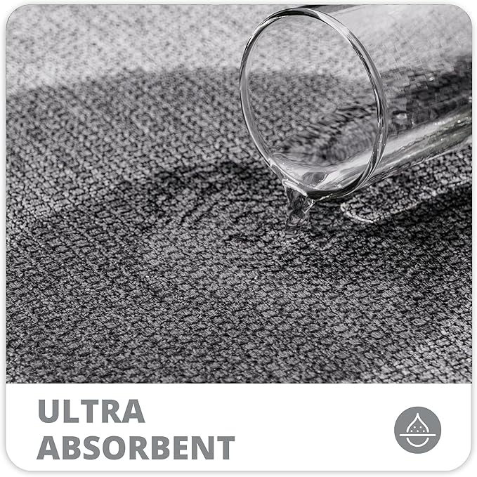 Toilet Rugs U Shaped Bathroom Rug, Machine Washable Non Slip Quick Dry Super - Image 3