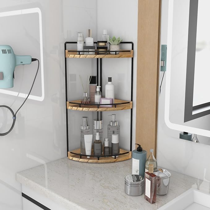 Dorhors 3-Tier Corner Bathroom Organizer Countertop - Image 2