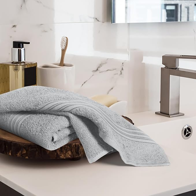 BOUTIQUO Ultra Soft Cotton 6 -Piece Hand Towel Set 16x24 Inch, Spa & General - Image 3