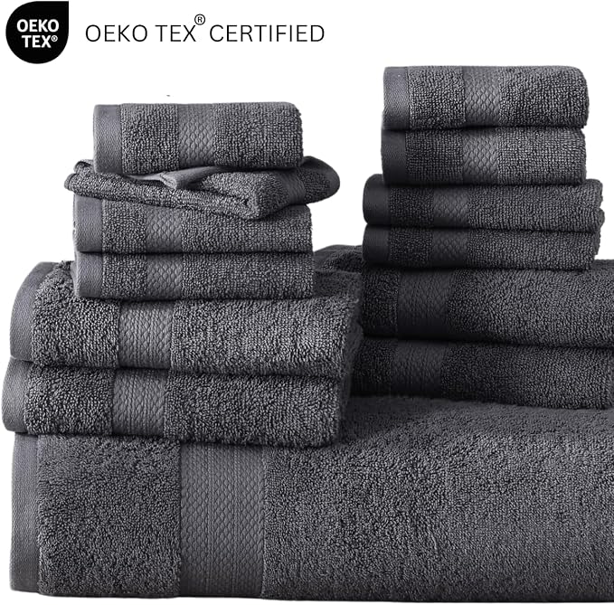 LANE LINEN 100% Cotton Bath Towel Set - Image 7