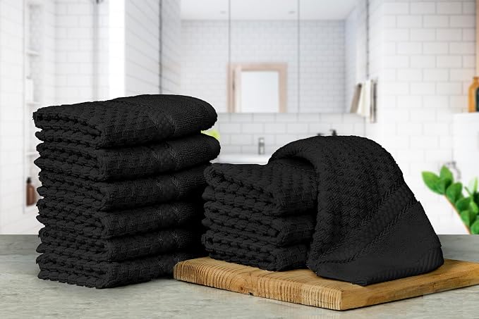 Ample Decor Wash Cloth Set of 10 100% Cotton - Image 2