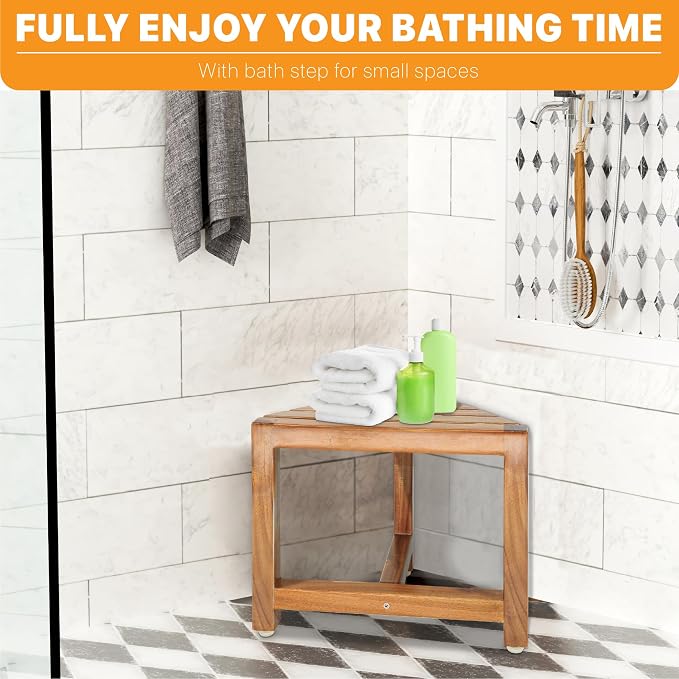 ENKEZI Shower Foot Rest 12 in - Image 3