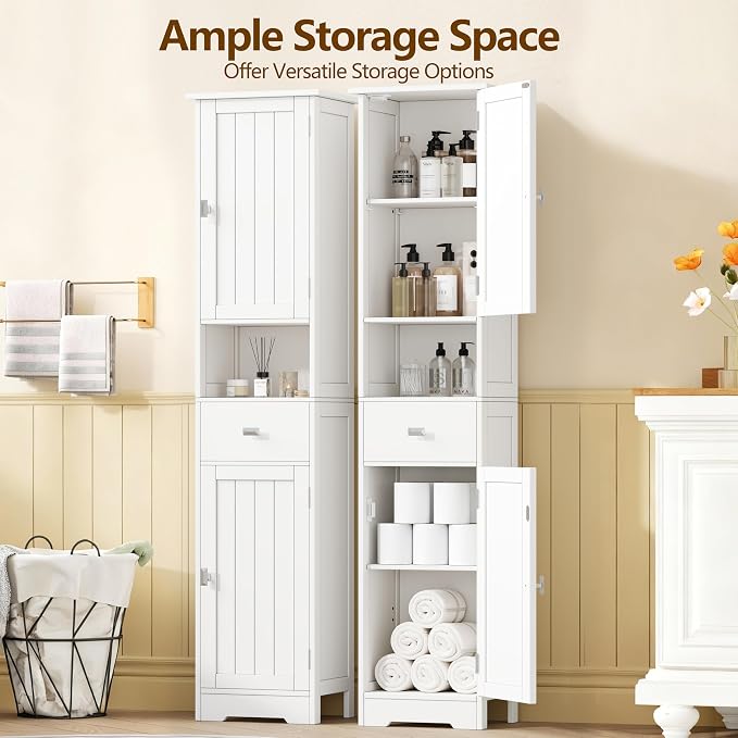 Akxoml Tall Bathroom Storage Cabinet - Image 5