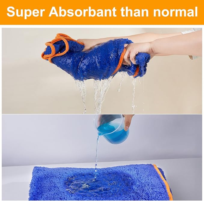 Bienbee Dog Bathrobe, Quick Drying Super Absorbent Dog Robes - Image 2