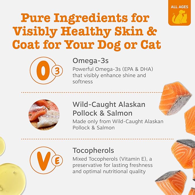 Zesty Paws Wild Alaskan Omega-3 Blend Pollock + Salmon Oil - Image 3