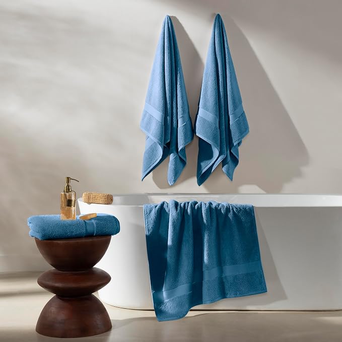 TOWELTIQUE- Organic Cotton Luxury Bath Towels Pack of 4 GOTS & Oeko- TEX - Image 5