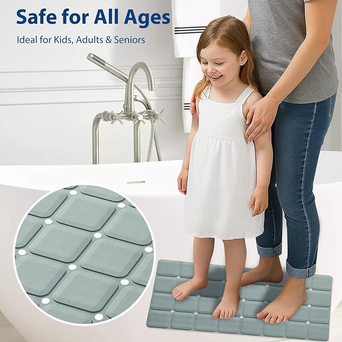 Silicone Bath Mat with Suction Cups – Non-Slip Foldable Bathtub & Shower Mat - Image 5