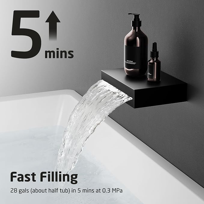 KES Shower System with Tub Spout, Matte Black Shower Faucet Set Complete 10 - Image 7