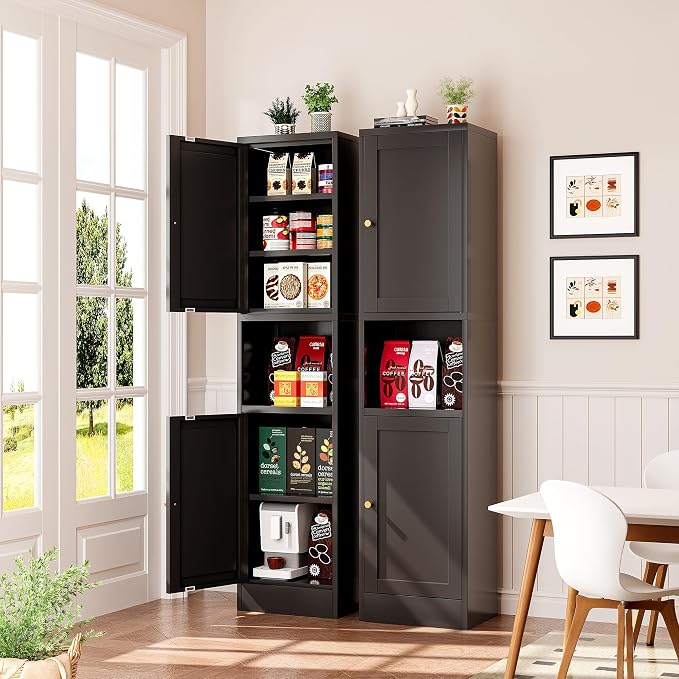 Tall Bathroom Storage Cabinet, Metal Narrow Cabinet - Image 4