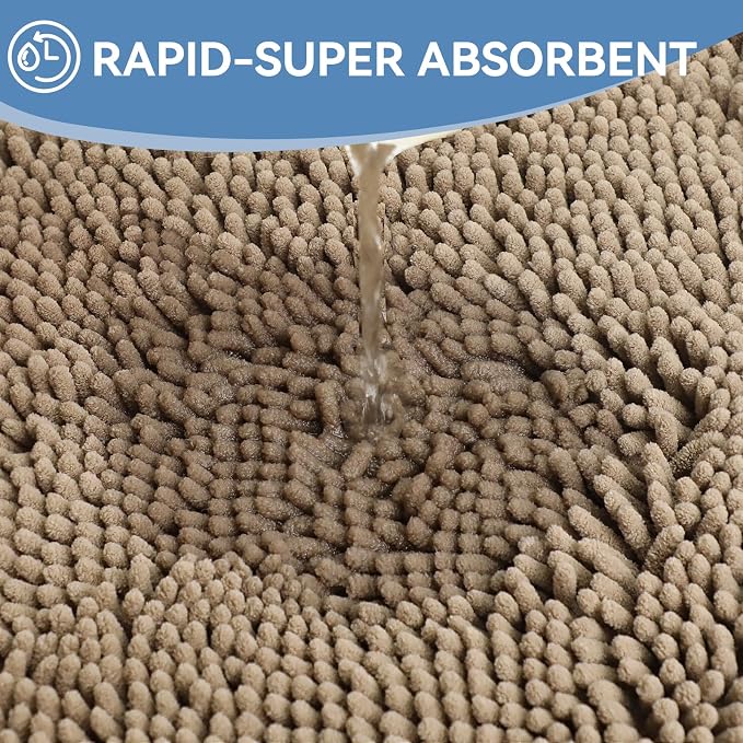 Bcoimo 24"×17" Absorbent Bath Mat, Non-Slip - Image 5