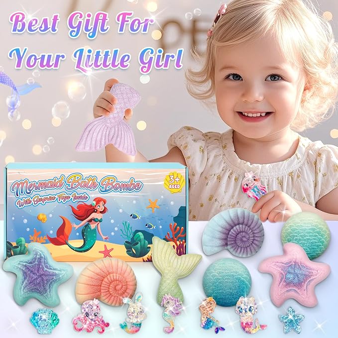 Mermaid Bath Bombs for Kids - Image 7