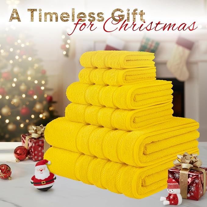 American Soft Linen Luxury 6 Piece Towel Set, 2 Bath Towels 2 Hand Towel 2 - Image 2