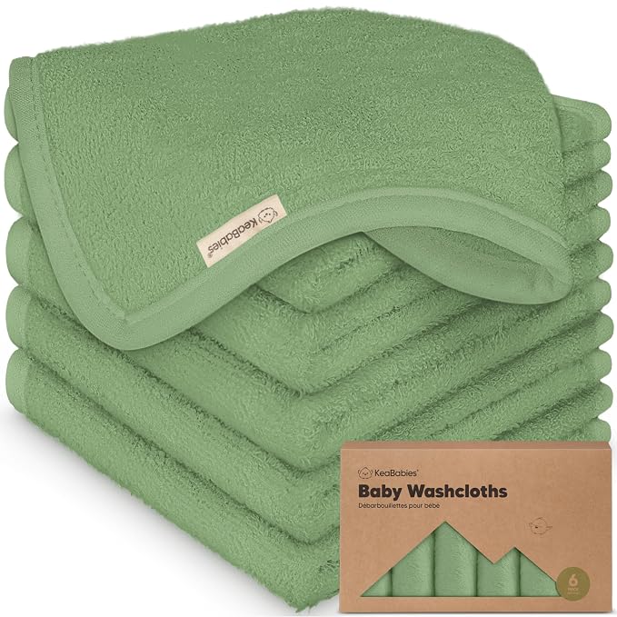 6-Pack Baby Washcloths by KeaBabies