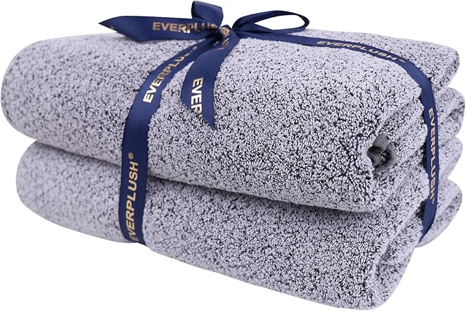 Everplush Oversized Bath Towel – 2 Pieces, Super Soft & Highly Absorbent by Everplush