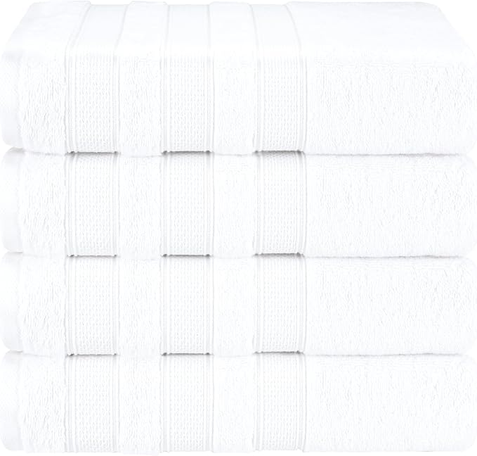American Soft Linen Salem 100% Cotton Turkish 4 Piece Bath Towels by AmericanSoftLinen