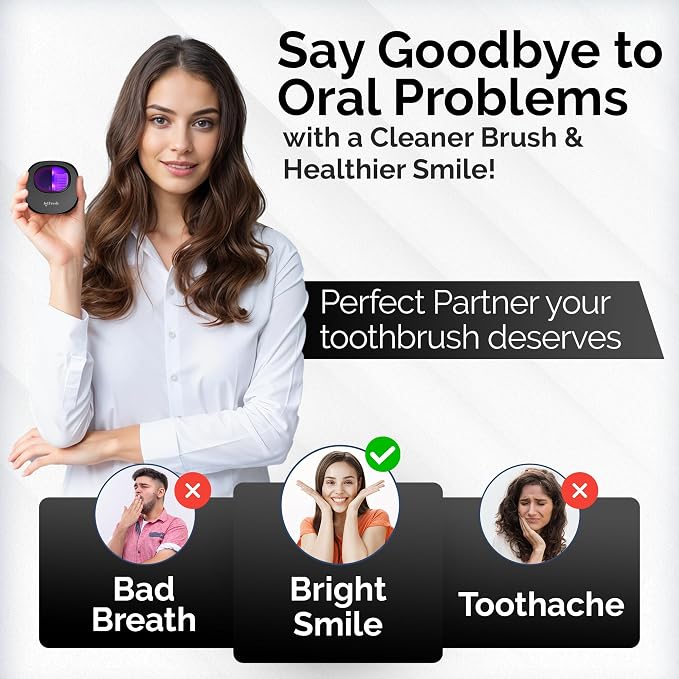 Portable UV Toothbrush Sanitizer Holder & Cleaner - Image 4