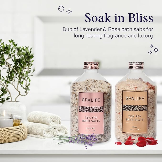 SpaLife Tea Spa Petal-Infused Effervescent Mineral Bath Salts - Image 2