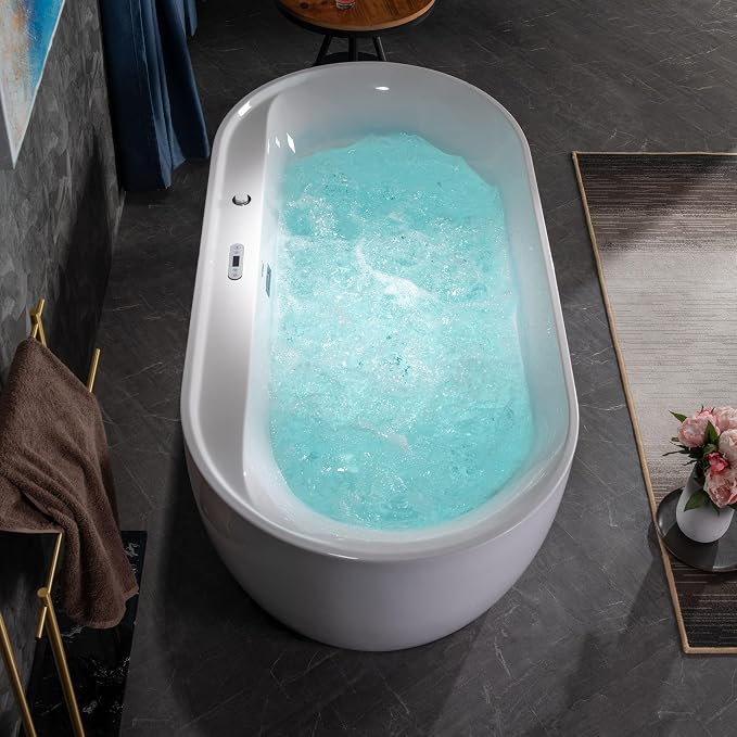 WOODBRIDGE 72" x 35-3/8" Whirlpool and Air Bath Heated Soaking Combination Tub - Image 19