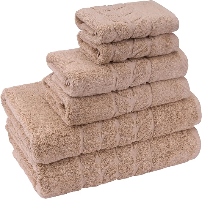 BAGNO MILANO Organic Turkish Cotton Bath Towels, Luxury Jacquard Collection - Image 2