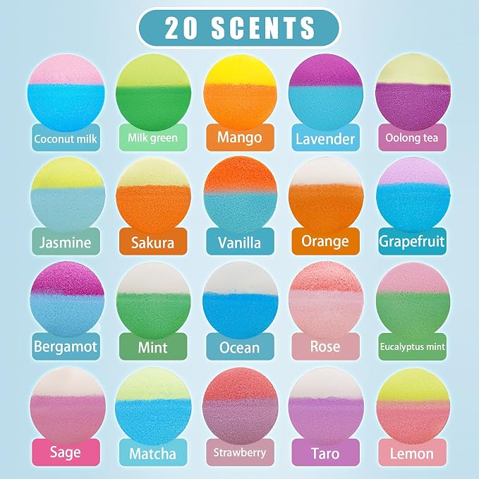 20 Pack Bath Bombs for Kids - Image 2