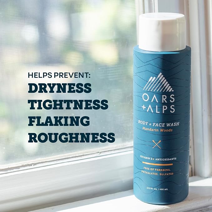 Oars + Alps Mens Moisturizing Body and Face Wash, Skin Care Infused - Image 6