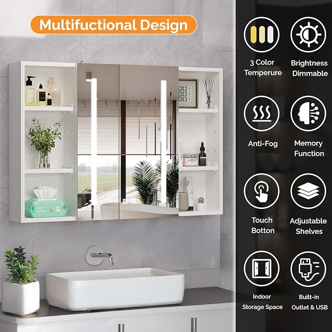 VINGLI 36Inch Medicine Cabinet - Image 3