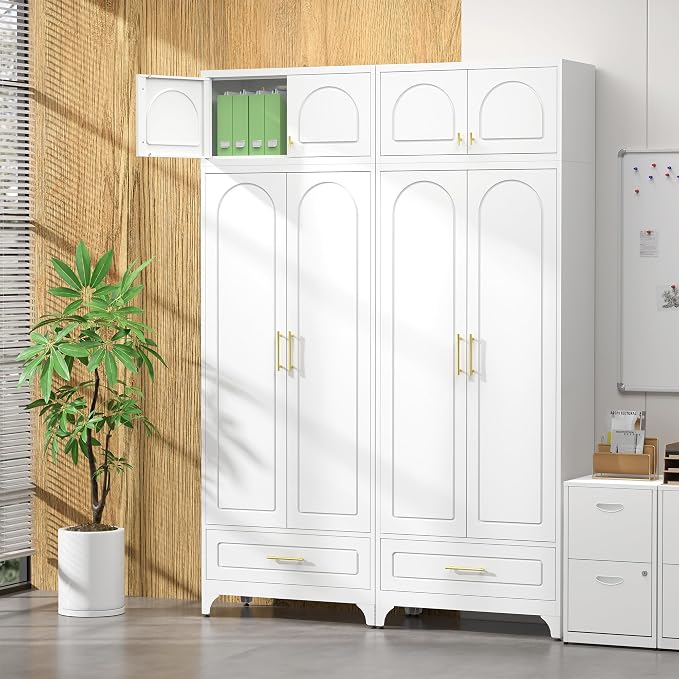 Kitchen Pantry Cabinet，90" Storage Cabinets - Image 6