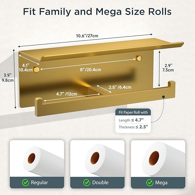 FORIOUS Toilet Paper Holder - Image 6